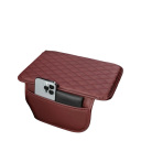 Copertura protettiva rossa per bracciolo 44 x 30,8 x 20 cm Cuscino con tasca Spazio di stoccaggio per bracciolo Protettore universale per auto 2