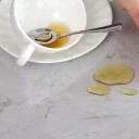 Copertura protettiva trasparente rotonda in plastica per tovaglia 100 cm Pellicola impermeabile per tavolo Protezione contro le macchie Accessorio da cucina e da pranzo 4