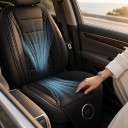 Copertura refrigerante per sedile auto con un ventilatore 60 x 40 x 42 cm e 48 x 32 cm Alimentazione 12 V da accendisigari Nero Per auto 5