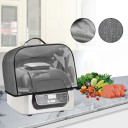 Copertura trasparente grigia per elettrodomestici da cucina 36 x 34 x 25 cm Impermeabile e antipolvere con tasche e manico superiore 5