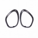 Coperture dei fari anteriori, telaio sinistro e destro a clip, 1 paio, plastica ABS, nero lucido, per MINI Cooper Countryman R60 2011–2016 3