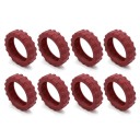 Coperture protettive in silicone per ruote di valigie 4,3 x 1,5 cm 8 pz Copriprotezioni antirumore per ruote di bagagli Protezione 8