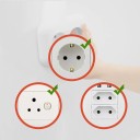 Coperture protettive per prese elettriche per bambini, universali EU/Cile/Brasile, set da 20 pz, bianche 3