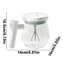 Copo misturador automático com hélice rotativa na base 400 ml mistura a pilhas 10,5 × 14 × 10 cm copo para café, cacau e bebidas proteicas 3
