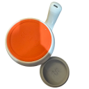 Copo misturador automático com tampa 400 ml recarregável em aço inoxidável copo elétrico branco para café cacau bebidas proteicas 7