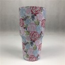 Copo térmico com padrão floral 4