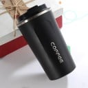 Copo térmico de viagem para café e bebidas quentes Mantém o calor até 8 horas Aço inoxidável Tampa com orifício para beber e tampa 2