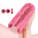 Coppa masturbatoria rosa con interno rigato in materiale morbido 11x4 cm, confezione discreta 2