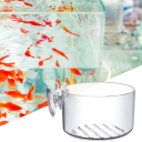 Coppetta in acrilico 3 x 5 cm per piante acquatiche da acquario con ventosa Aperture per circolazione dell'acqua Coltivazione di piante Decorazione 2