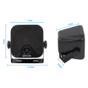Coppia di riproduttori esterni impermeabili 2 pezzi Herdio sistema audio resistente con supporto 11 x 11 x 11 cm per barca moto e uso esterno 3