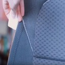 Copri sedili universali per auto 5 posti Coperture protettive per sedili anteriori e posteriori Set di coprisedili con coprisedili per poggiatesta Poliestere Facile installazione 2