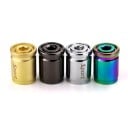Copri valvole metallici per pneumatici 4 pz Lega di zinco Superficie lucida con scritta Sport Inclusa chiave a brugola per la serratura 7