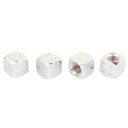 Coprivalvole a forma di dado Coprivalvole decorativi per pneumatici Lega di alluminio Bordi arrotondati Dimensioni 1,2 x 1,2 cm Set di 4 pezzi 11