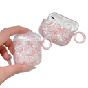 Coque AirPods 3 avec un joli motif de nœud scintillant en cristal souple transparent, protection contre la poussière et durable 5