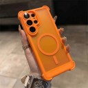 Coque antichoc mate pour Samsung Galaxy S24 Ultra avec chargement sans fil magnétique Coins renforcés PC et TPU Étui pour mobile S24 Ultra 14