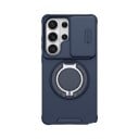 Coque blindée antichoc pour Samsung Galaxy S26 Ultra avec support rond rabattable et cache objectif coulissant en polycarbonate et TPU 15