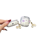 Coque colorée à fleurs pour AirPods Pro avec porte-clés Résistante aux rayures, aux chocs et à la poussière, installation facile et accès à tous 2