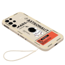 Coque de protection avec motif d'astronaute et sangle pour Samsung Galaxy S20 FE Coque de téléphone 6