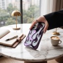 Coque de protection brillante pour Samsung Galaxy A55 Design résistant avec flammes et ouvertures Cadre autour des objectifs Coins surélevés 2