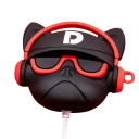 Coque de protection en silicone pour AirPods 3 avec bulldog 3D Résistante aux chocs, à la poussière et aux rayures avec un accès complet 2