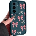Coque de protection en silicone pour Samsung Galaxy A15 5G avec motif de nœuds et de rubans Cadre large de l'appareil photo Bords surélevés Boutons latéraux protégés 8