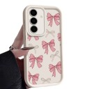 Coque de protection en silicone pour Samsung Galaxy A57 avec des nœuds peints Bord surélevé autour de l'appareil photo Bords surélevés Coque flexible pour téléphone 9