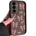 Coque de protection en silicone pour Samsung Galaxy A57 avec des nœuds peints Bord surélevé autour de l'appareil photo Bords surélevés Coque flexible pour téléphone 11