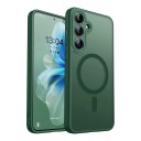 Coque de protection pour Samsung Galaxy A16 avec anneau magnétique MagSafe Élévation de 2,5 mm autour de l'appareil photo Boutons métalliques Pour la charge sans fil 10