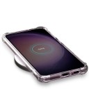 Coque de protection pour Samsung Galaxy A36 S avec coins amortisseurs Bord de 1,5 mm au-dessus de l'écran et 2,5 mm au-dessus des objectifs Coque transparente pour charge sans fil 2
