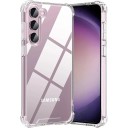 Coque de protection pour Samsung Galaxy A36 S avec coins amortisseurs Bord de 1,5 mm au-dessus de l'écran et 2,5 mm au-dessus des objectifs Coque transparente pour charge sans fil 3