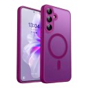 Coque de protection pour Samsung Galaxy A57 S avec cercle magnétique MagSafe Bord de 2,5 mm autour des objectifs Boutons en métal pour chargeur sans fil 7