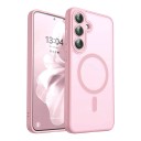 Coque de protection pour Samsung Galaxy A57 S avec cercle magnétique MagSafe Bord de 2,5 mm autour des objectifs Boutons en métal pour chargeur sans fil 13