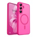 Coque de protection pour Samsung Galaxy A57 S avec cercle magnétique MagSafe Bord de 2,5 mm autour des objectifs Boutons en métal pour chargeur sans fil 1