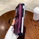 Coque de protection résistante aux chocs pour Samsung Galaxy S25+ avec support rond escamotable et cache objectif coulissant en polycarbonate et TPU 25