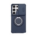 Coque de protection résistante aux chocs pour Samsung Galaxy S25+ avec support rond escamotable et cache objectif coulissant en polycarbonate et TPU 14