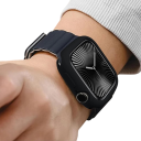 Coque en silicone flexible pour Apple Watch 46 mm Series 10 11 Coque de protection souple antichoc iWatch Bumper en silicone élégant 24