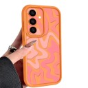 Coque en silicone flexible pour Samsung Galaxy A36 5G avec impression abstraite de vagues Bord surélevé Cadre autour de l'appareil photo Pour une protection quotidienne 14