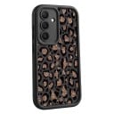 Coque en silicone pour Samsung Galaxy S26 avec motif léopard Cadre de protection pour l'appareil photo Bords surélevés Coque en silicone 9