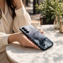 Coque pour Samsung Galaxy S24 Ultra avec motif marbré Coque fine et légère en TPU Surface lavable Étui de téléphone 5