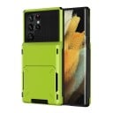 Coque pour Samsung Galaxy S25 Edge avec slot à carte rabattable en polycarbonate PC Étui portefeuille pour mobile Pour la protection 11