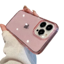 Coque transparente pailletée pour iPhone 11 Coque flexible résistante aux chocs Design élégant et durable Protection contre les rayures 3