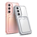 Coque transparente pour Samsung Galaxy A16 5G avec poche pour carte Résistante Coins renforcés Protection de l'appareil photo Matériau 6