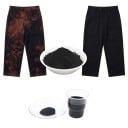 Corante preto para têxteis 20 g Pó para tingimento a altas temperaturas Composição não tóxica Adequado para algodão linho ganga e tecido Batikagem 4