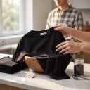 Corante preto para têxteis 20 g Pó para tingimento a altas temperaturas Composição não tóxica Adequado para algodão linho ganga e tecido Batikagem 7