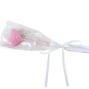 Corazón decorativo de ganchillo hecho a mano 5-6 cm adorno textil regalo colgante para boda San Valentín celebración interior y decoración 5