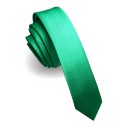 Corbata de seda de color liso 150 x 4 cm Elegante corbata de hombre elaborada en seda de alta calidad Diseño estrecho Accesorio elegante para bodas, fiestas y eventos formales 17