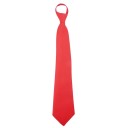 Corbata unisex preatada con cremallera 43,5 x 8 cm Corbata de color liso Corbata elegante para hombre y mujer Fácil de abrochar Rápida de poner 2