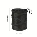 Corbeille à déchets pliable pour voiture 20 x 16 cm en tissu Oxford compact pour porte-gobelet et intérieur de véhicule 2