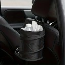 Corbeille à déchets pliable pour voiture 20 x 16 cm en tissu Oxford compact pour porte-gobelet et intérieur de véhicule 4