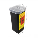 Corbeille de recyclage pour lames 1 litre Accessoires de coiffure Boîte sécurisée pour l'élimination des rasoirs Conteneur pour lames usagées pour le rasage et la coiffure 7